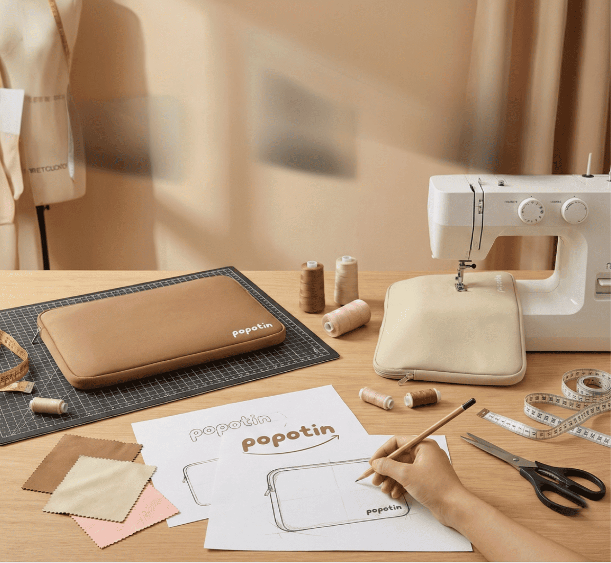 Composition de la housse Popotin